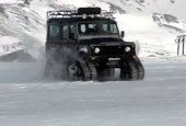 Land rover con orugas